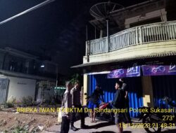 Polsek Sukasari Tingkatkan Patroli Malam Hari Guna Mencegah Gangguan Kamtibmas