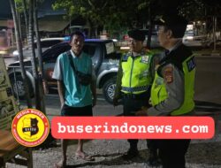 Blue Light Patrol Polsek Dentim Cegah Gangguan Kamtibmas