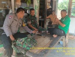Aiptu Iwan Kurniawan bersama Bripka Dani Santika laksanakan sambang/silatrahmi Kamtibmas 
