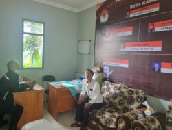 Aiptu Dasep Nasrudin dan Aipda Vera Kusnandar Sambang/Silaturahmi ke Sekertariat PPS Desa Kamal Kecamatan Tanjungmedar