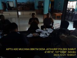 Sambang dan Silaturahmi Kamtibmas oleh Aiptu Ade Mulyana Kepada Warga Binaan Desa Jatihurip Kecamatan Sumedang Utara 