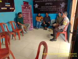 Bhabinkamtibmas Desa Sukamukti Bripka Agus Sukmana Sambang/Silaturahmi ke Kantor PPS Desa Sukamukti