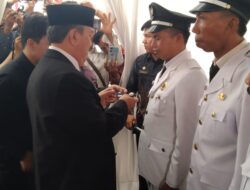 38 Kepala Desa Terpilih dan Satu Kades PAW Di Lantik PJ. Bupati Muara Enim
