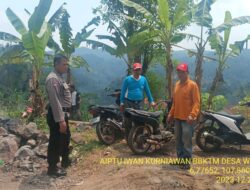 Bhabinkamtibmas Polsek Tanjungmedar Polres Sumedang laksanakan sambang/silatrahmi Kamtibmas 