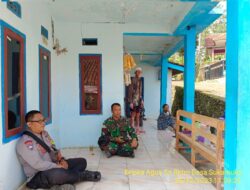 Tingkatkan Sinergitas TNI/POLRI Bhabinkamtibmas Polsek Tanjungmedar Polres Sumedang bersama Babinsa laksanakan sambang