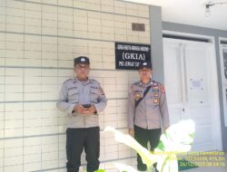 Kegiatan Patroli dan Pengecekan Rumah Ibadah GKI ANUGRAH beralamat di gang lesmana No 02 Kel.kota Kaler Kec. Sumedang Utara
