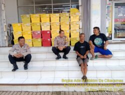 Aiptu Nana Sujana Bersama Bripka Ade Mulyana melaksanakan sambang/silatrahmi kamtibmas