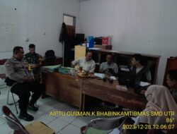 Sinegritas TNI-POLRI dalam Monitoring kunjungan Ketua PPK Sumedang Utara ke PPS Desa Rancamulya Kecamatan Sumedang Utara Kabupaten Sumedang