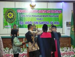 Kapolres Pagar Alam Erwin Irawan Hadiri Pelantikan Waka Pengadilan Negeri Yang Baru