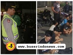Ciptakan Harkamtibmas Yang Kondusif Polsek Denbar Amankan Kumpulan Pengendara Sepeda Motor Tanpa TNKB