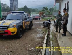 Polsek Tanjungmedar Polres Sumedang melaksanakan KRYD siang hari di jalur rawan laka lantas