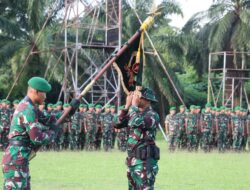 Yonif 141/AYJP Gelar Tradisi Penerimaan Warga Baru