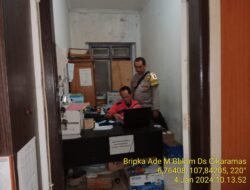 Bhabinkamtibmas Desa Cikaramas Tanjungmedar Polres Sumedang laksanakan sambang/silatrahmi kamtibmas