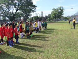 Kapolres Lakukan Kick Off Turnamen Sepakbola Anak Kolong Polres Purwakarta