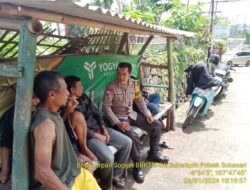 Bhabinkamtibmas Desa Sukarapih Melaksanakan Giat Sambang Dan Silaturahmi Kepada Warga masyarakat.