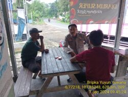 Aiptu Aceng, SH Bersama Bripka Yuyun Yuwana melaksanakan sambang/silatrahmi kamtibmas
