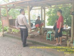 Aiptu Iwan Kurniawan bersama Bripka Dani Santika laksanakan sambang/silatrahmi Kamtibmas