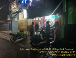 Unit Samapta Polsek Sukasari Tingkatkan Patroli Malam Hari Guna Mencegah Gangguan Kamtibmas