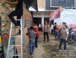 Kompol Heri Widodo Pimpinan Patroli Dialogis Ke Gudang Logistik KPU Kota Pagar Alam