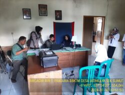 Brigadir Riri T. Monitoring Kegiatan percepatan pembuatan E-KTP di Desa Jatimulya