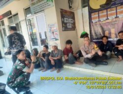 SINEGRITAS TNI POLRI LAKSANAKAN PATROLI BERSAMA DIWILAYAH KEC SUKASARI KAB SUMEDANG