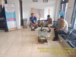 Bhabinkamtibmas Desa Cikaramas Polsek Tanjungmedar Polres Sumedang laksanakan sambang kamtibmas
