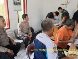 Kapolsek Tanjungmedar IPTU HAJID ABDULAH, S.H Monitoring Kegiatan Tes Wawancara Terhadap Calon pengawas TPS se- Kec.Tanjungmedar