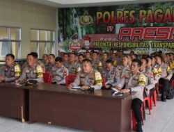 Kapolres Pagar Alam Memberikan Arahan Kepada 5 Kapolsek Dan 35 Bhabinkamtibmas