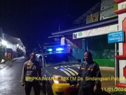 GIAT PATROLI PADA JAM RAWAN MALAM HARI, GENCAR DILAKSANAKAN ANGGOTA JAGA POLSEK SUKASARI
