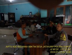 Sambang dan Silaturahmi Kamtibmas oleh AIPTU Ade Mulyana Kepada Warga Binaan Desa Jatihurip Kecamatan Sumedang Utara Kabupaten Sumedang