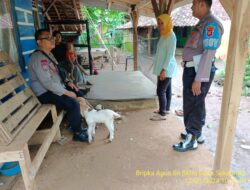 Bhabinkamtibmas Desa Sukamukti Polsek Tanjungmedar Polres Sumedang Polda Jabar laksanakan sambang/silatrahmi 