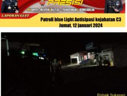 Unit Samapta Polsek Sukasari Tingkatkan Patroli Malam Hari Guna Mencegah Gangguan Kamtibmas