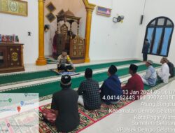 Kapolres Pagar Alam Melaksanakan Sholat Subuh Berjamaah Di Masjid An-Nur Sukacinta