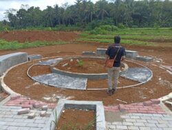 Pekerjaan RTH di Desa Kertaharja Ciamis Mangkrak