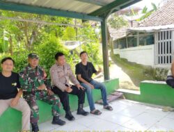 Sinergitas TNI – Polri, Panit Binmas Polsek Tomo Polsek Polres Sumedang Silaturahmi Sambangi Koramil 1009/Tomo