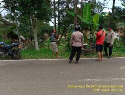 Kapolsek Tanjungmedar Iptu Hajid Abdulah, SH melaksanakan sambang/silatrahmi Kamtibmas dan dumas keliling dalam rangka Quick Wins PRESISI 