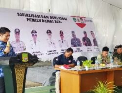 Camat Babelan H Khoirudin Bersama Puluhan Ketua RW Ikuti Sosialisasi Dan Deklarasi Pemilu Damai Di Kelurahan Bahagia