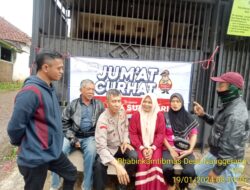 Polsek Sukasari melaksanakan kegiatan Jumat Curhat dalam rangka Program Quick Wins Presisi di bale rumah warga dsn Ciliang rt 01/06 Desa Nanggerang 
