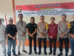 Kapolres Pagar Alam Coffe Morning Bersama Awak Media 
