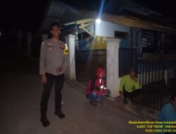 Anggota Jaga Unit Samapta Polsek Sukasari Laksanakan Patroli Blue Light Guna Mencegah Gangguan Kamtibmas
