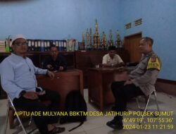 Kegiatan Sambang & Silaturahmi Kamtibmas AIPTU Ade Mulyana kepada Warga masyarakat binaan di Desa Jatihurip Kec. Sumedang Utara 