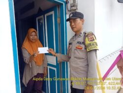Pemberian Bantuan Tali Kasih Dari Polda Metro Jaya Kepada Warga Masyarakat Yang Terkena Dampak Pasca Gempa Bumi Di Desa Margamukti Kec. Sumedang Utara