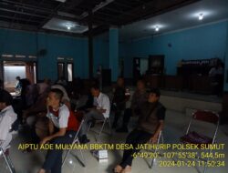 AIPTU Ade Mulyana melaksanakan Monitoring rencana pembangunan RS mitra Plumbon di Desa Jatihurip