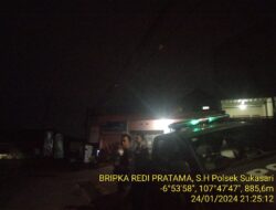 Patroli Malam Hari, Anggota Polsek Sukasari Polres Sumedang Berikan Himbauan Kepada Warga Masyarakat