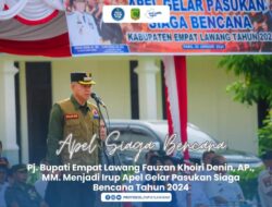 Fauzan Khoiri Denin PJ Bupati Empat Lawang Pimpin Langsung Apel Siaga Bencana 2024