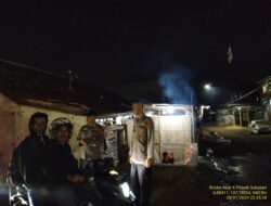 GIAT PATROLI PADA JAM RAWAN MALAM HARI, GENCAR DILAKSANAKAN ANGGOTA JAGA UNIT SAMAPTA POLSEK SUKASARI