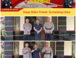 Kegiatan Jaga Mako Polsek Sumedang Utara Kabupaten Sumedang