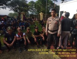 Bhabinkamtibmas Dan PPL Desa Sirnamulya Mendampingi Kelompok Tani Desa Sirnamulya Menghadiri Kegiatan Kunjungan Kerja Mentri Pertahanan RI Dan Mentri Pertanian RI Ke Kab. Sumedang