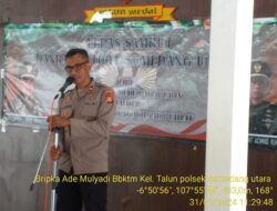 Lepas Sambut Danramil 1001/Smd Utara Lama Kapten Inf. Dede Baharudin Kepada Kapten Caj Yayat Ahcmad Ruhiat Sekaligus Purna Tugas Lurah Situ Sdr. Oman Rohman S.Sos.