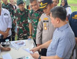 Kapolres Sumedang Meninjau Kegiatan Simulasi Pemungutan Suara Pemilu 2024